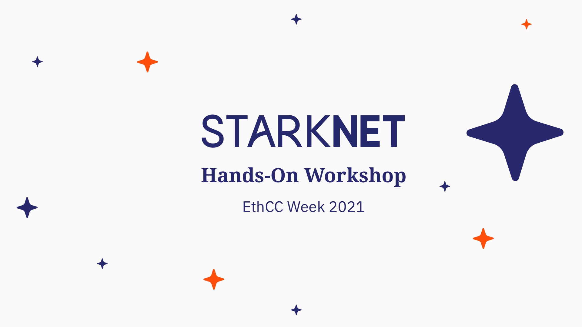 StarkNet Hands-On Workshop – EthCC Week 2021