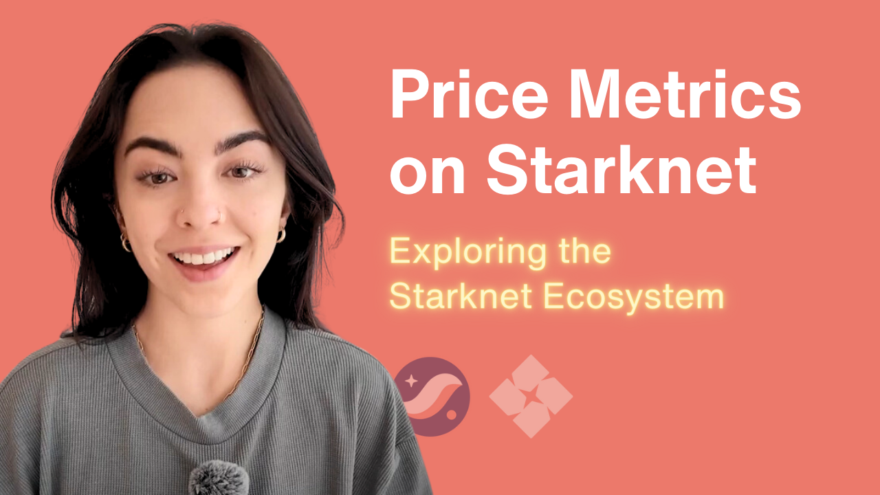 Track Price Metrics on Starknet